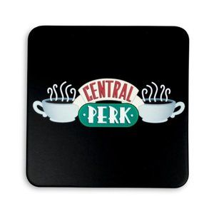 Friends "Central Perk" Black & Green Coaster, 4-Pack - NEW